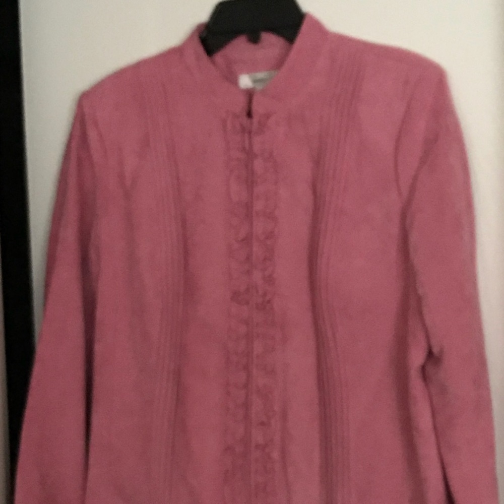 Faux Suede Pink Jacket